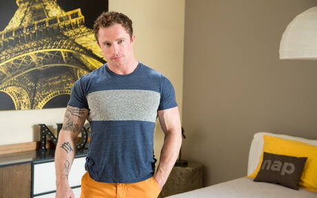 Hot americans, superstud Markie More and beefcake Allen Lucas drilling an ass