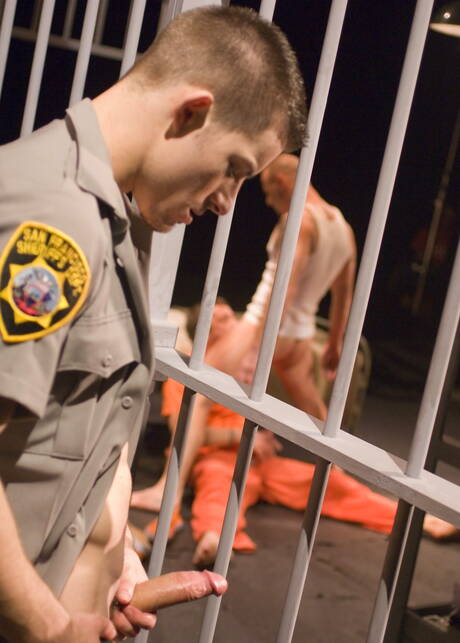 Hunk tattooed Mike Roberts, Trevor Knight, Shane Rollins fucking anal in uniform