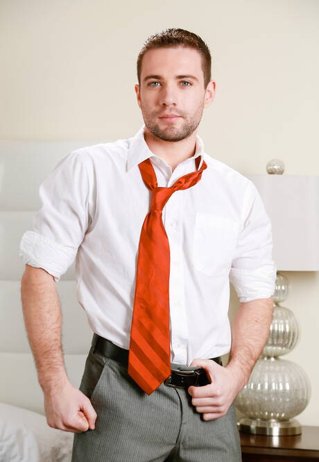 Two american guys hairy stud Dylan Knight and beefy Luca Rosso in hot ass fuck action