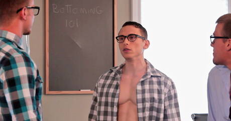 Shameless buddies Jaxon Colt, Dante Martin and Austin Storm have a hot 3some sex