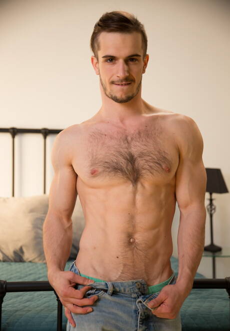 Sexy americans, hunky guy Markie More and hairy stud Donte Thick have anal sex