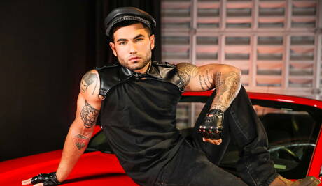 Russian beefy Vadim Black and american stud Grant Ryan drilling an ass