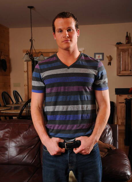 American hunky guy Liam Rosso and stud Aaron Anderson in hot homosexual scene