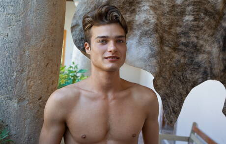 Young Czech gays kissing each other and sucking hard cocks