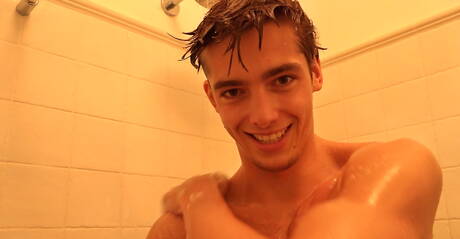 Twink Christian Lundgren and Kieran Benning kissing with hot sex action