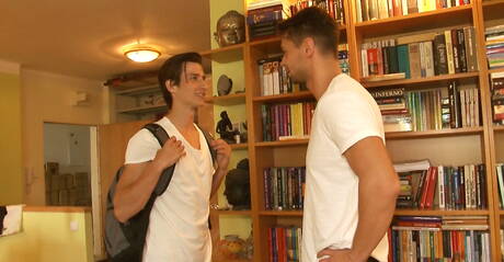 Slovakian muscular Rhys Jagger and american pretty boy Nate Donaghy in hard anal sex