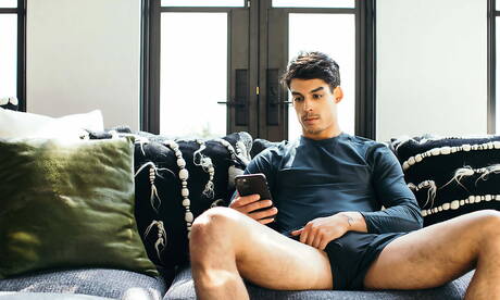 Pretty american boys hunk Nico Leon and twink Tayte Hanson fuck after dick sucking outside