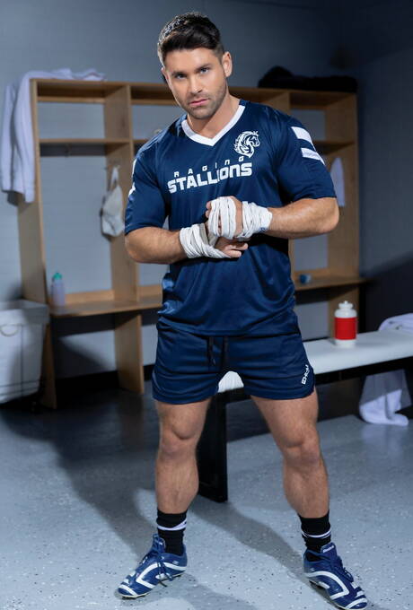 American bear Beau Butler and  Tarzan Top have a good sex