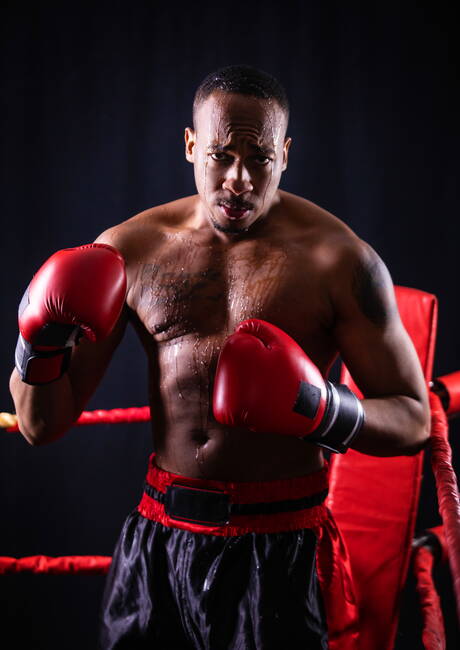 Black husky guy Trent King and canadian bodybuilder Malik Delgaty in hot interracial anal sex