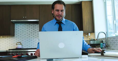 American beefcake Isaac Parker and german hunky guy Hans Berlin have a good sex in kitchen