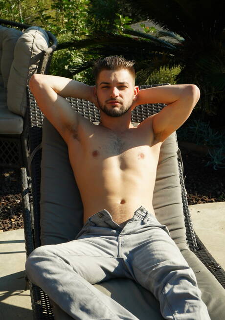 Hot american guys husky guy Johnny Rapid and strong bull Matthew Camp in hot homosexual action at the pool