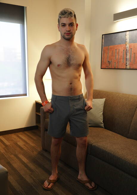 American beefy Johnny Rapid and husky guy Adam Von in hot homosexual scene