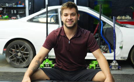 Beefcake Johnny Rapid and strongman Malakai White make a love