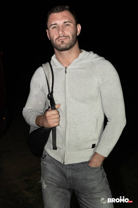 Czech beefy Daren D and beautiful boy Tomas Mracek sucking and fucking each other outdoor