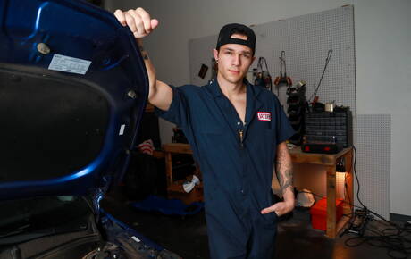 Two american boys tough guy Dakota Payne and pretty boy Jayden Marcos in hard anal sex