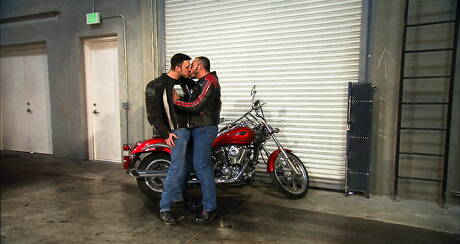 American beefy Kris Anderson and mexican hot bear Alessio Romero in hot anal sex