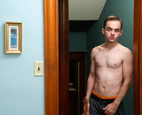 Hot american guys otter Tucker Barrett and young dude Myott Hunter have a hot couple scene