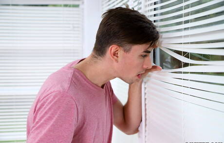 Sexy americans, muscular Alex Mecum and hunk Jack Hunter drilling an ass outdoor