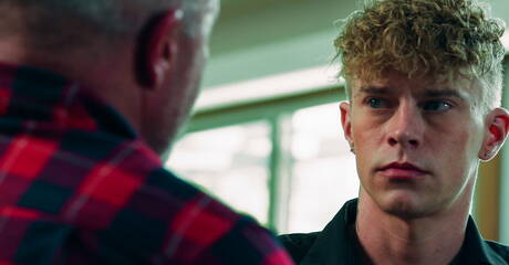 American bear Dale Savage and well-built Harley Xavier drilling an ass