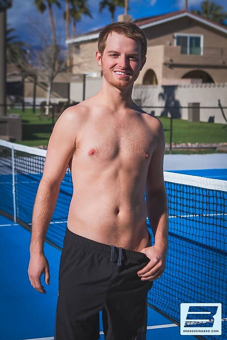 Shameless boys Joey D, Scott De Marco and Drew Hill in hot threesome ass fuck action outside