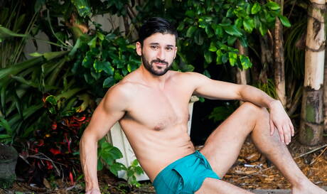 Sexy boys Jay Seabrook, Nick Milani and Scott Demarco in hot 3some ass fuck action at the pool