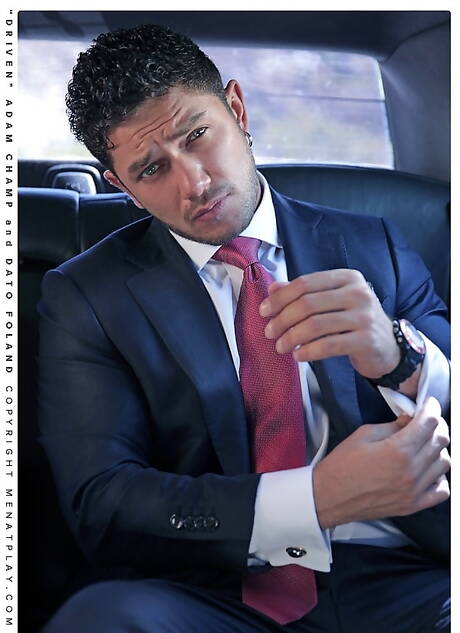 Argentinian hot bear Adam Champ and russian stud Dato Foland fuck ass after sucking cock outdoor