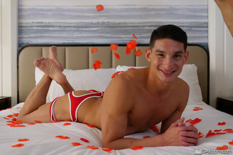 Famous americans, muscular Arad Winwin and hunky guy Jim Fit fuck after blowjob in bathroom