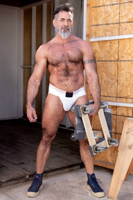 Horny buddies Beau Butler, Lawson James and Morgxn Thicke have a threesome pleasure outdoor