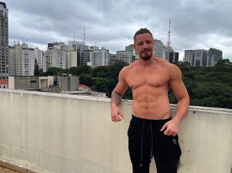 Hunk Daniel Toro and latin young Hanry Onlyjapa banged each other at the pool