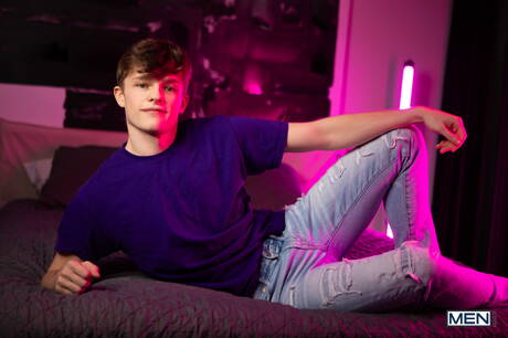 American hot twink Jake Preston and  Zane fuck after blowjob