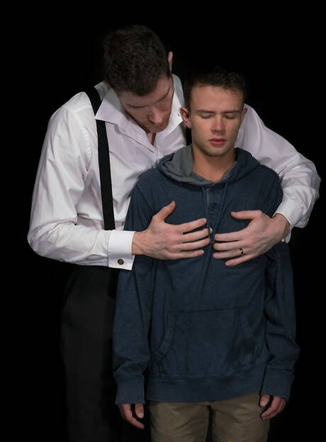 Sexy americans, muscular Legrand Wolf and hunk Logan Cross shows a muscle body