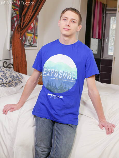 Young Timmy Cole posing nude and showing his butt