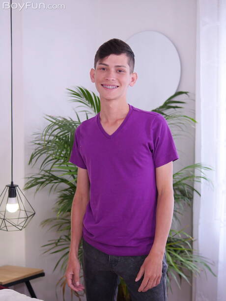 Beautiful boy Billy Garcia posing nude and showing nice butt